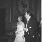 Andreotti accompagnato da una donna al ricevimento ...