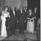 Harold Wilson con la moglie in posa insieme a Moro ...