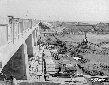 Ponte sul canale Mussolini presso la foce alla Tor ...