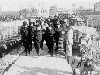 Il Duce visita il Villaggio Flora
