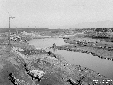 Canale Mussolini visto dal Ponte Gnifegnaf, aspett ...
