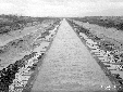 Canale Mussolini dal Ponte Cannucce, cunettone pie ...
