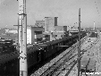 Stazione di Littoria, veduta dal cavalcavia