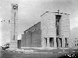 Sabaudia, la chiesa vista di lato