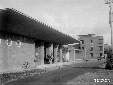Stazione ferroviaria di Littoria, ingresso