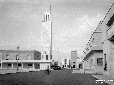 Sabaudia vista dalla piazza della Rivoluzione