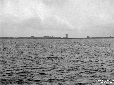 Lago di Fogliano, aspetto del lago dalla villa