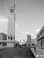 Sabaudia, torre, comune e chiesa