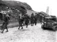 Soldati italiani in marcia verso Lansleb ...