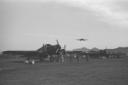 Bombardieri S-79 in un campo di aviazion ...